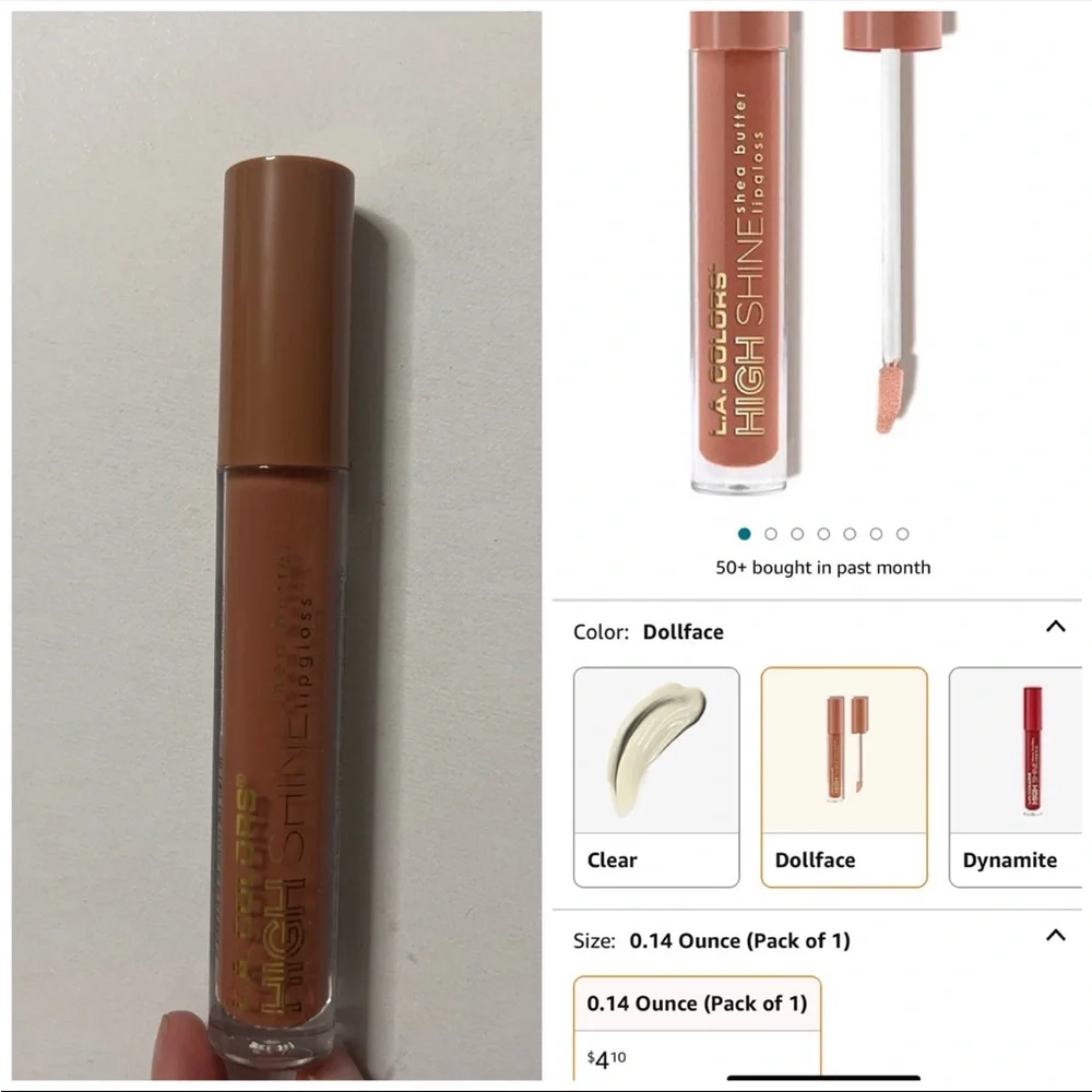 NEW LA Colors high‎ shine she’s butter lip gloss